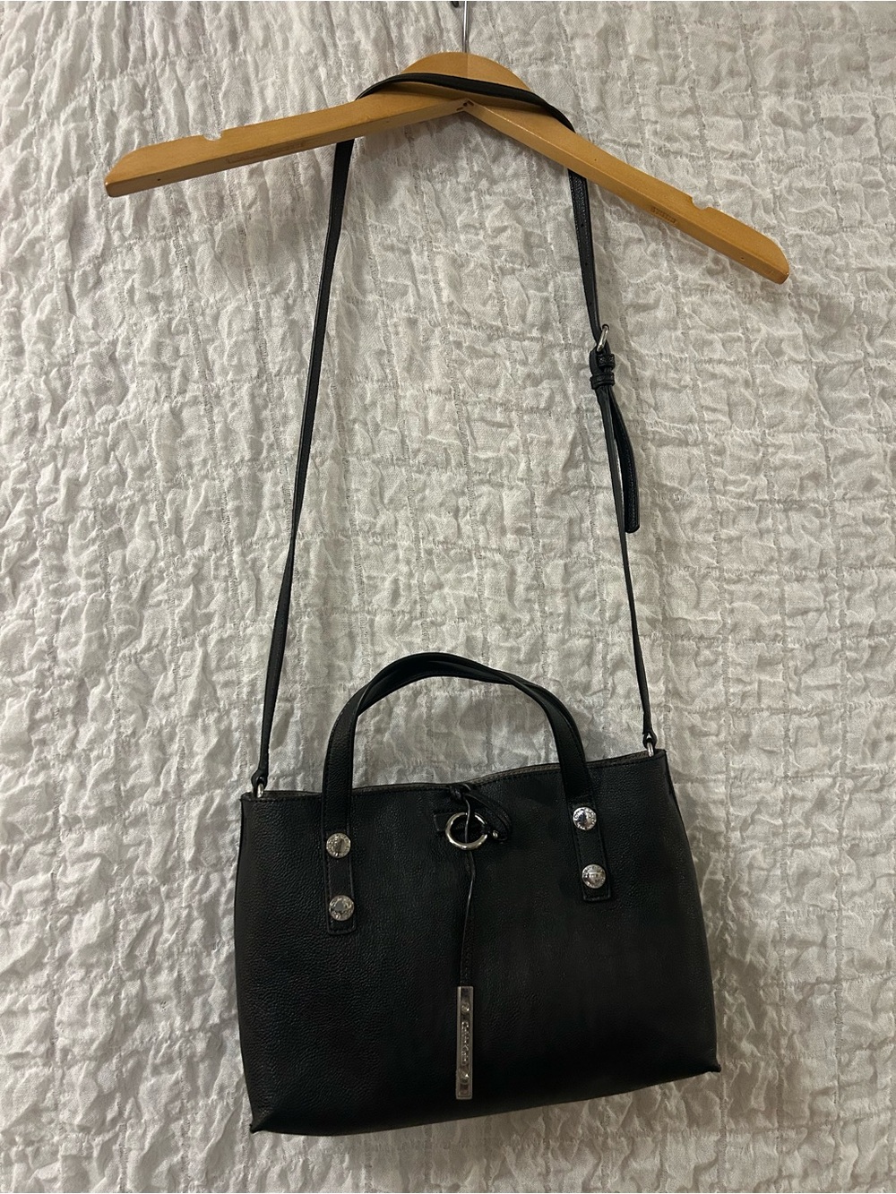 Calvin Klein Black Crossbody Tote Bag